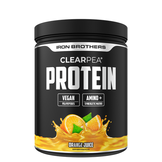 Clearpea Protein Orange Juice Flavour - Veganes Clear Protein von Iron Brothers - Orangen Geschmack