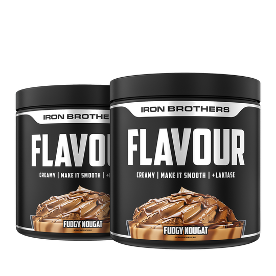 Creamy Flavour Geschmackspulver Doppelpack von Iron Brothers - Fudgy Nougat