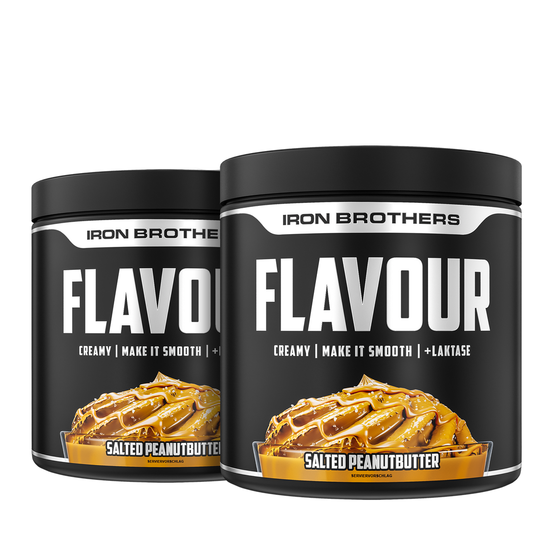 Creamy Flavour Geschmackspulver Doppelpack  von Iron Brothers - Salted Peanutbutter