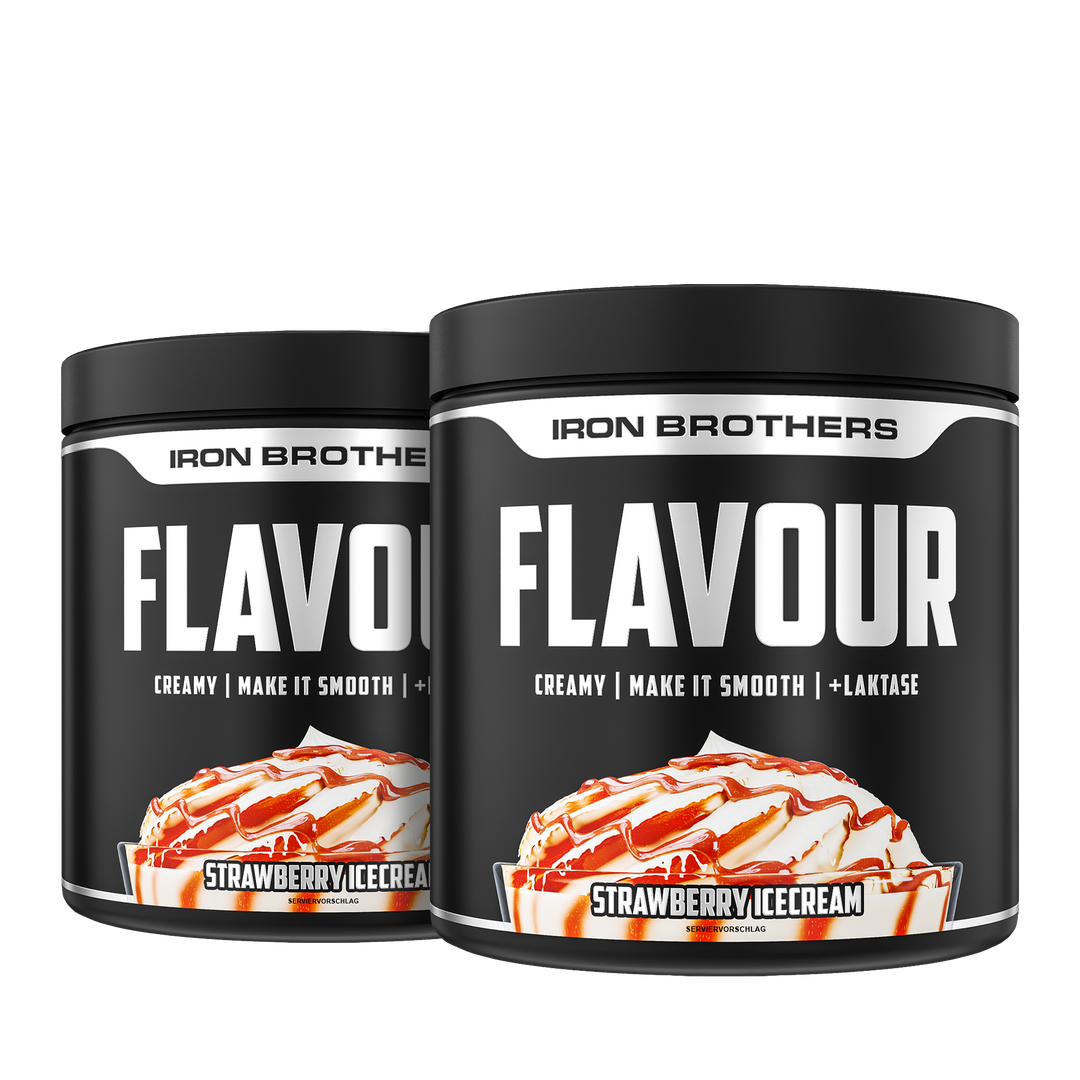 Creamy Flavour Geschmackspulver Doppelpack von Iron Brothers - Strawberry Icedream