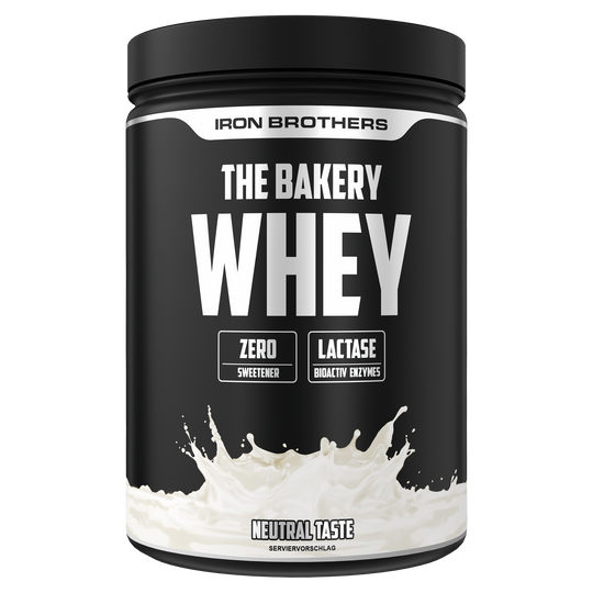 Iron Brothers The Bakery Whey Protein Konzentrat Natural Geschmacksneutrales Back Protein Eiweiß 908g Dose - Made in Germany