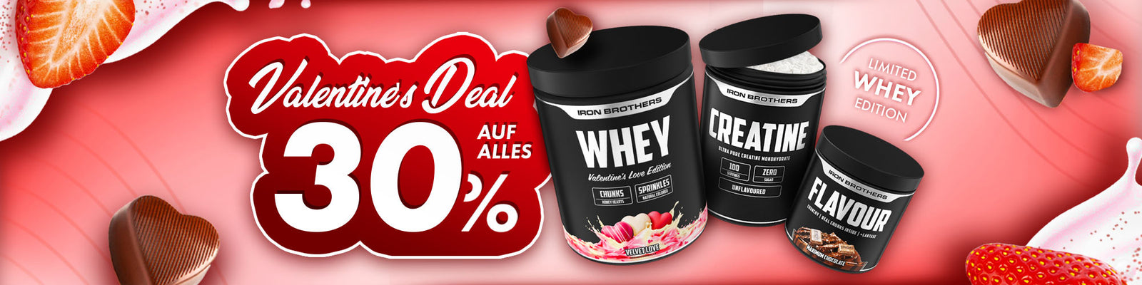 Valentines Deal bei Iron Brothers - 30% auf Alles sparen mit Code: LOVE. Valentinstag Aktion 2025 nur bei Iron Brothers