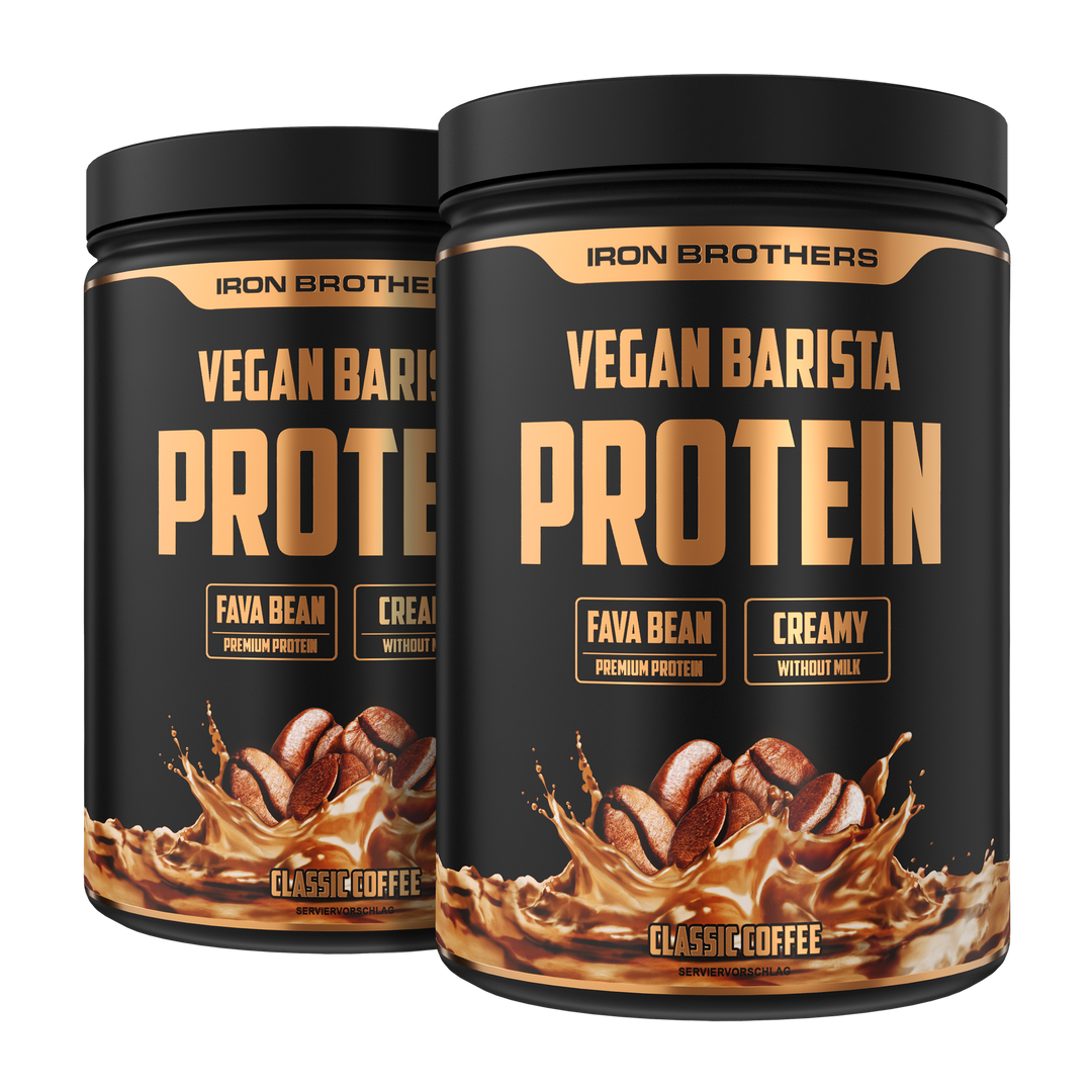 Vegan Barista Whey von Iron Brothers im Doppelpack - Veganer Protein Kaffee #geschmack_classic-coffee