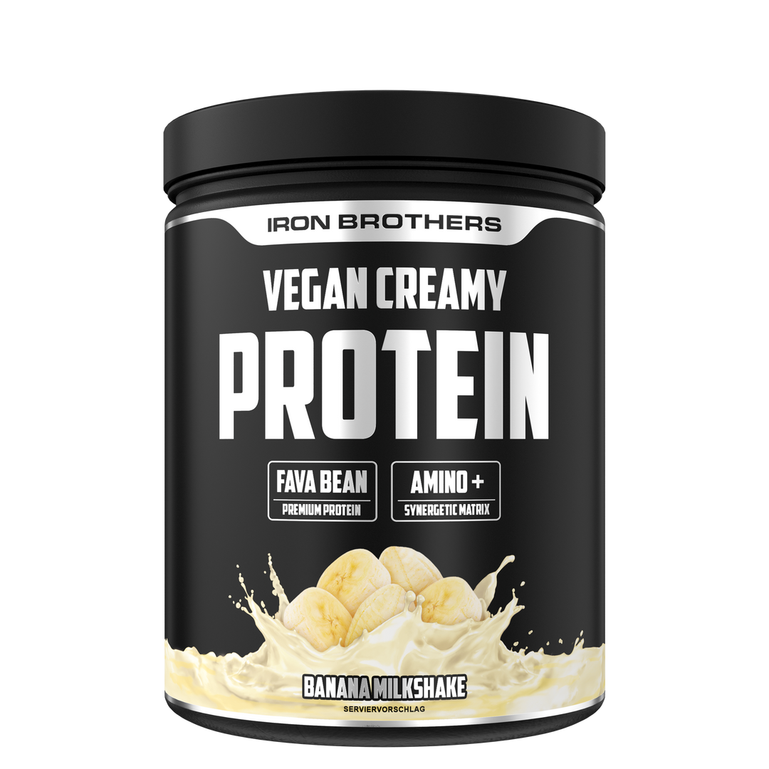 Vegan Creamy Protein - Banana Milkshake Flavour von Iron Brothers - Bananen Cereal Geschmack