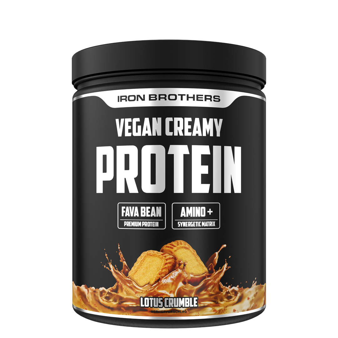 Vegan Creamy Protein - Lotos Crumble Flavour von Iron Brothers - Lotus Keks Geschmack